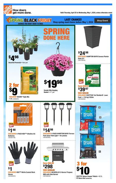 Garden & DIY offers in Sydney | Weekly Flyer_CP in Home Depot | 2024-04-25 - 2024-05-01