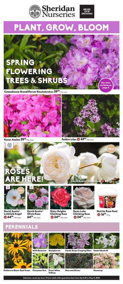 Garden & DIY offers in Toronto | Plant,Grow,Bloom in Sheridan Nurseries | 2024-04-26 - 2024-05-10