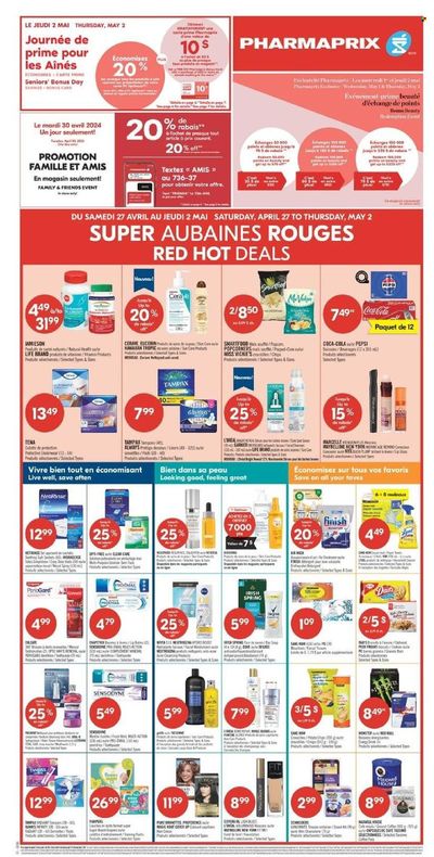 Pharmacy & Beauty offers in L'Île-Cadieux | Red Hot Deals in Pharmaprix | 2024-04-26 - 2024-05-10