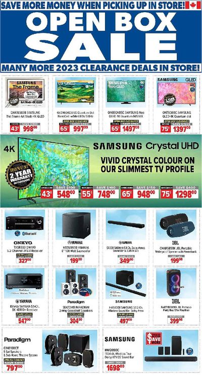 Electronics offers in Bradford West Gwillimbury | 2001 Audio Video weekly flyer in 2001 Audio Video | 2024-04-26 - 2024-05-03