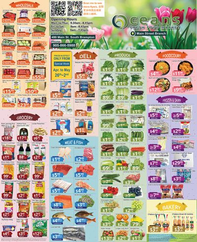 Oceans Fresh Food Market catalogue in Mississauga | Oceans Fresh Food Market Main Street Branch | 2024-04-26 - 2024-05-10