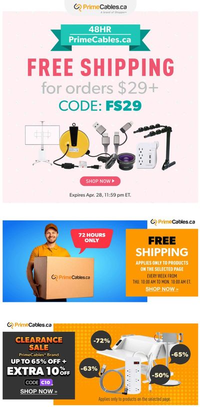 Electronics offers in Nanaimo | Free Shipping in Primecables | 2024-04-26 - 2024-04-28