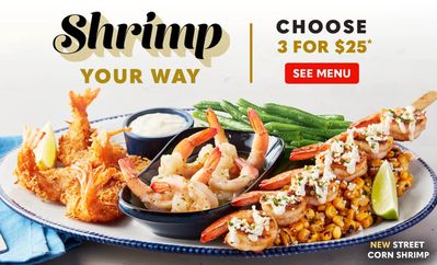 Restaurants offers in Burlington | Choose 3 For $25 in Red Lobster | 2024-04-26 - 2024-05-10