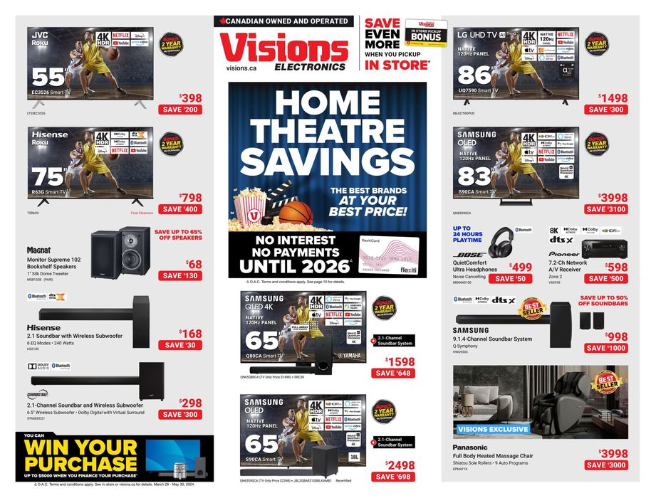 Visions Electronics catalogue in Edmonton | Flyer | 2024-04-26 - 2024-05-02