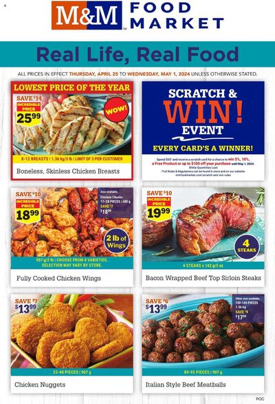 Grocery offers in North Battleford | M&M Meat Shops weekly flyer in M&M Meat Shops | 2024-04-25 - 2024-05-01