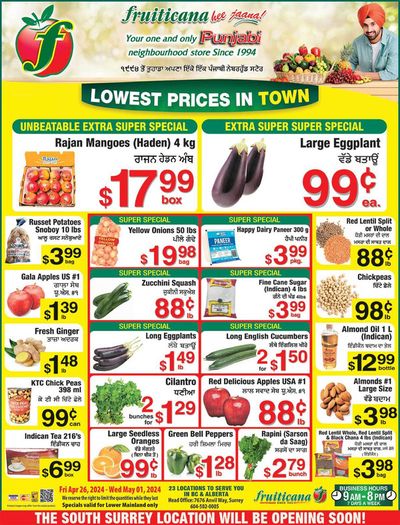 Fruiticana catalogue in Abbotsford | Weekly Specials | 2024-04-27 - 2024-05-11