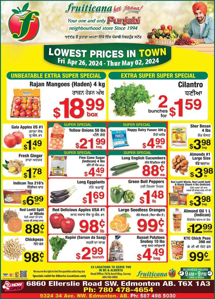 Fruiticana catalogue in Abbotsford | Lowest Prices In Town | 2024-04-27 - 2024-05-11