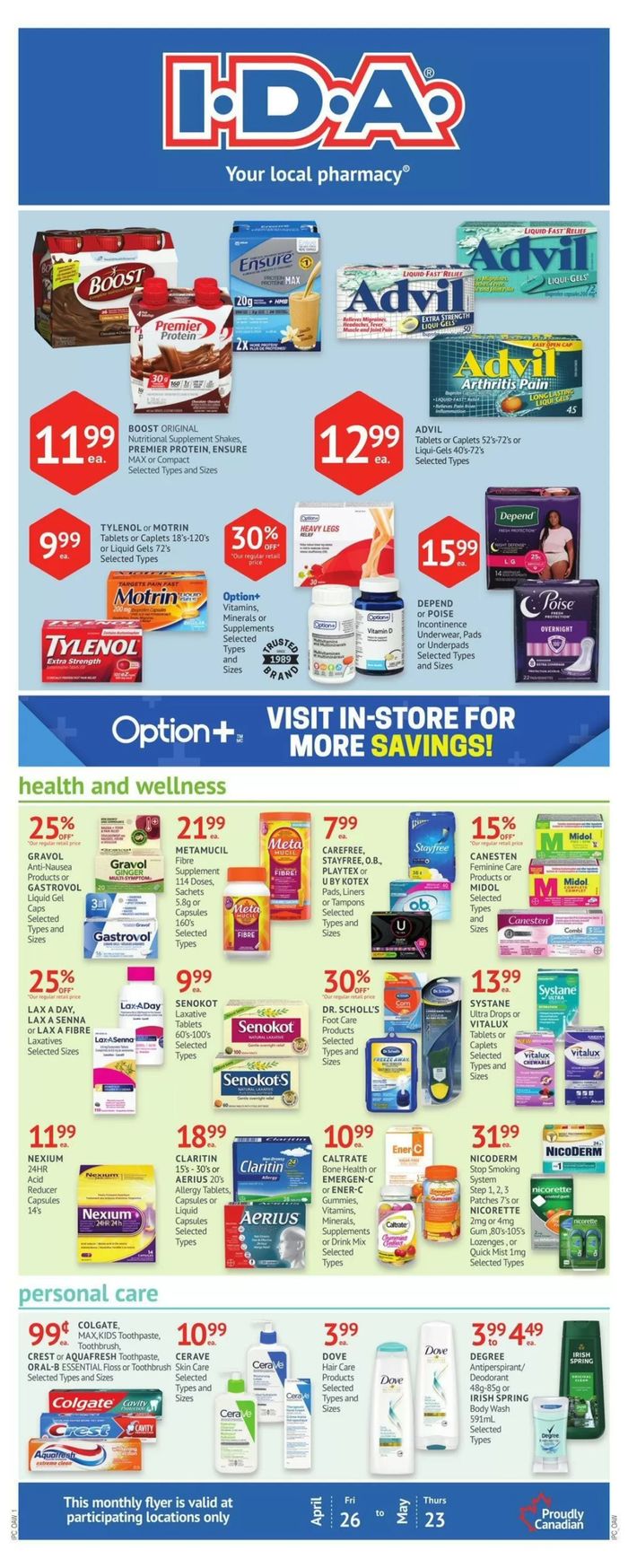 IDA Pharmacy catalogue in Scarborough | Weekly Specials | 2024-04-29 - 2024-05-23