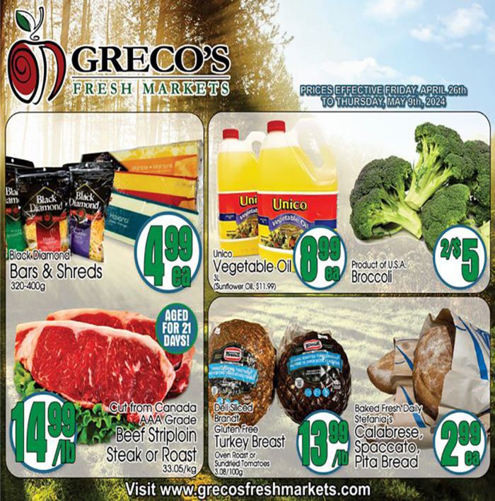 Greco's Fresh Markets catalogue in Toronto | Weekly Specials | 2024-04-29 - 2024-05-09