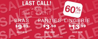 Clothing, Shoes & Accessories offers in Ohsweken | 60% Off Clearance in La Senza | 2024-04-29 - 2024-05-12