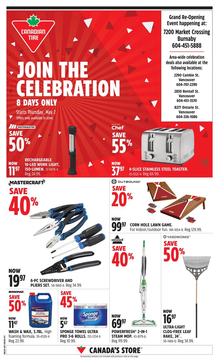Canadian Tire catalogue in Abbotsford | Canadian Tire weekly flyer | 2024-05-02 - 2024-05-09