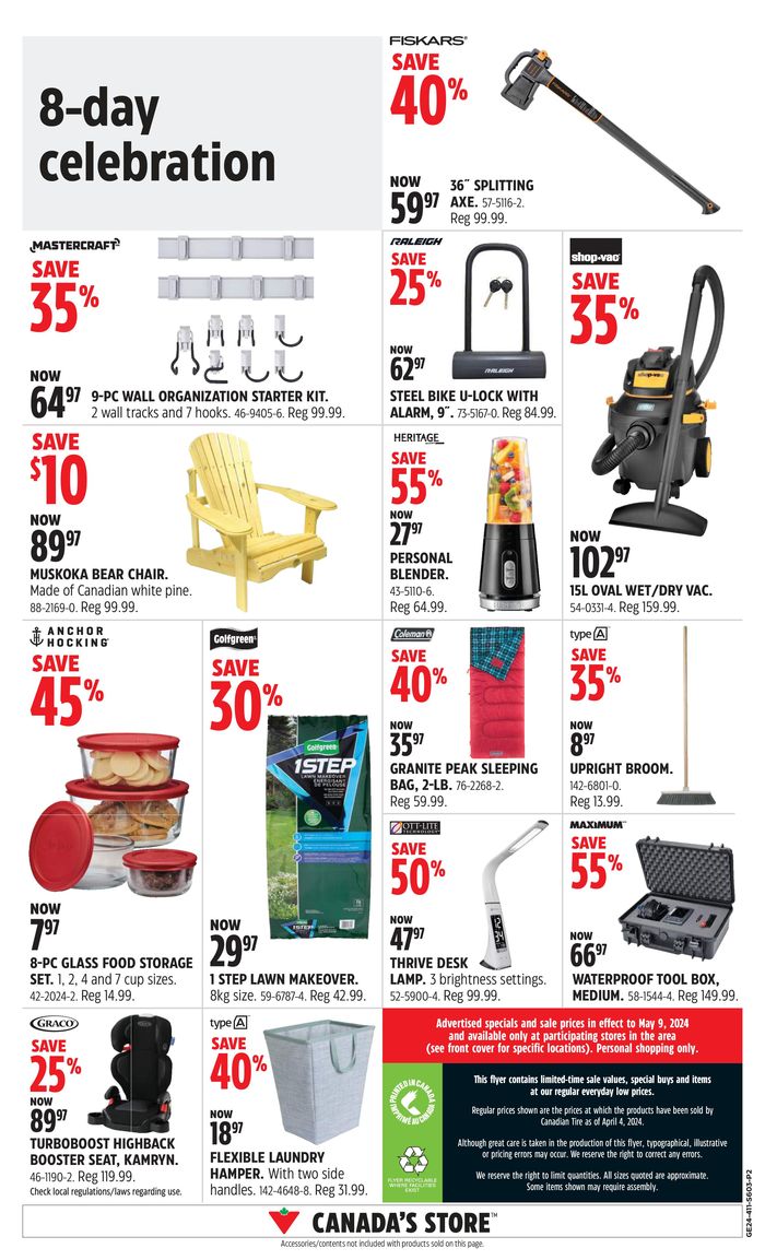Canadian Tire catalogue in Scotch Creek BC | Canadian Tire weekly flyer | 2024-05-02 - 2024-05-09