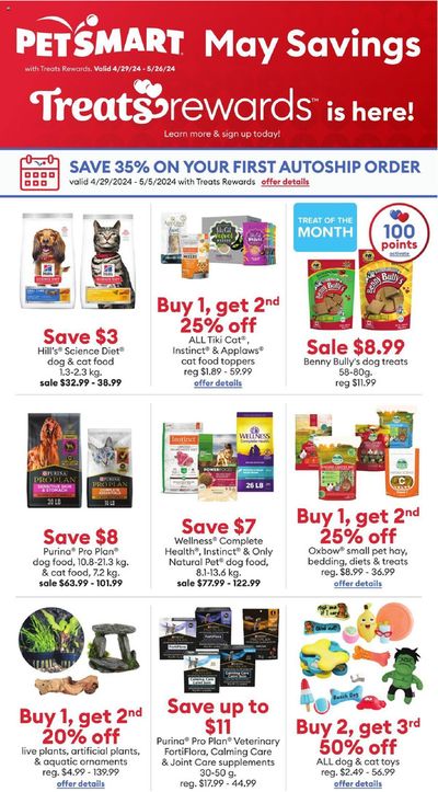 Grocery offers in Logy Bay-Middle Cove-Outer Cove | Petsmart weekly flyer in Petsmart | 2024-04-29 - 2024-05-26