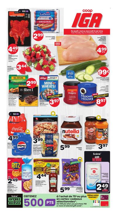 Grocery offers in Inverness QC | IGA Extra weekly flyer in IGA Extra | 2024-05-02 - 2024-05-08