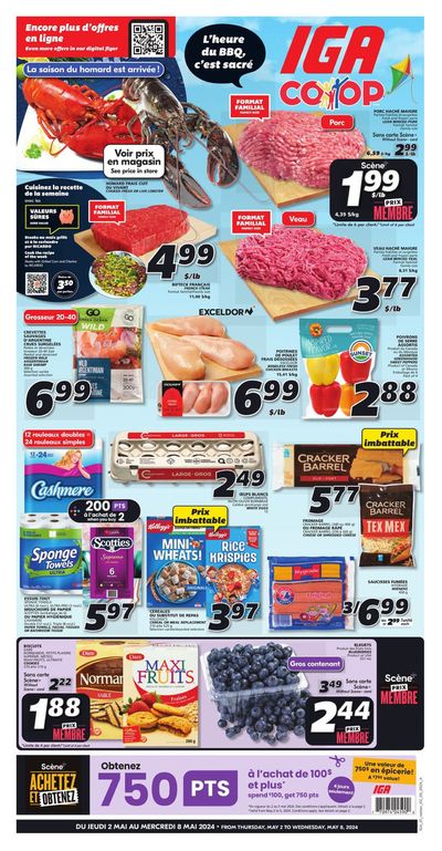 Grocery offers in Edmundston | IGA Extra weekly flyer in IGA Extra | 2024-05-02 - 2024-05-08