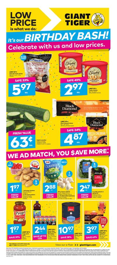 Grocery offers in Berwick | Weekly Flyer| in Giant Tiger | 2024-05-01 - 2024-05-07