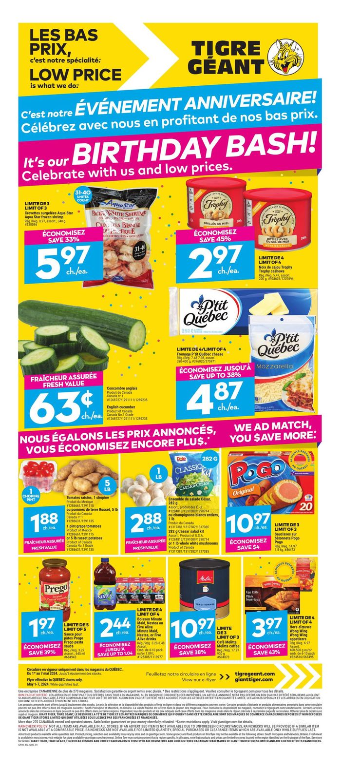 Giant Tiger catalogue in Laval | Weekly Flyer | 2024-05-01 - 2024-05-07