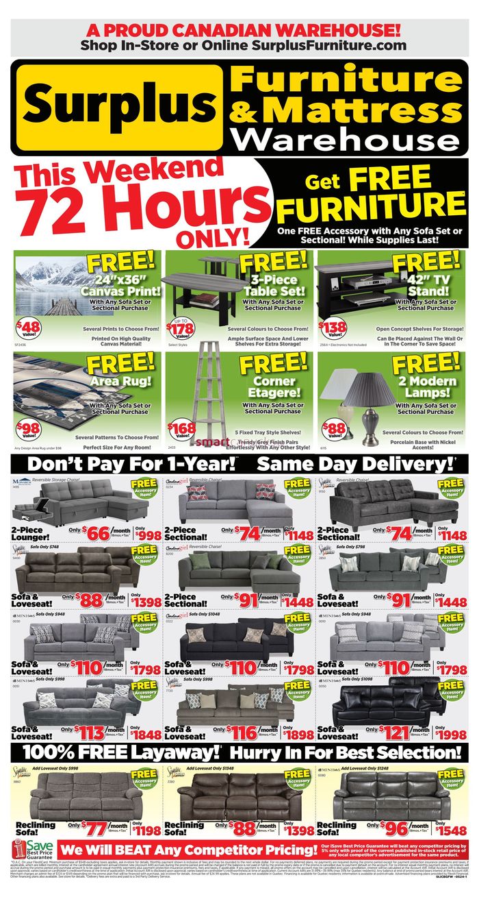 Surplus Furniture catalogue in Grand Falls-Windsor | Weekly Specials | 2024-04-30 - 2024-05-05