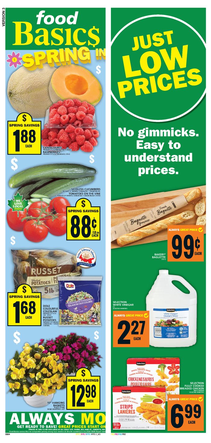 Food Basics catalogue in Sault Ste. Marie | Food Basics weekly flyer | 2024-05-02 - 2024-05-08