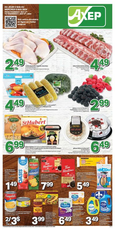Grocery offers in Métabetchouan–Lac-à-la-Croix | Axep Weekly ad in Axep | 2024-05-02 - 2024-05-08