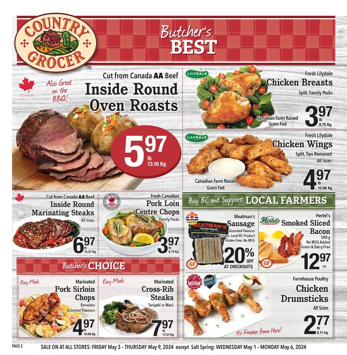 Country Grocer catalogue in Duncan | Country Grocer Full Flyer | 2024-05-01 - 2024-05-15