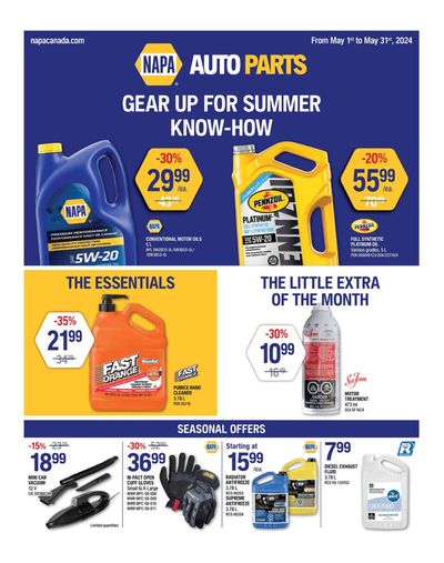 Automotive offers in St. Thomas | Flyer in NAPA Auto Parts | 2024-05-01 - 2024-05-31