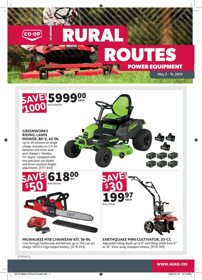 Co-op Agro catalogue in Carnduff | Rural Routes | 2024-05-02 - 2024-05-15