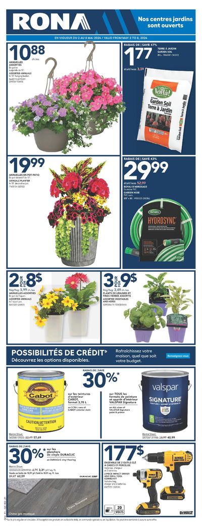 Garden & DIY offers in Caplan | RONA Weekly ad in RONA | 2024-05-02 - 2024-05-08
