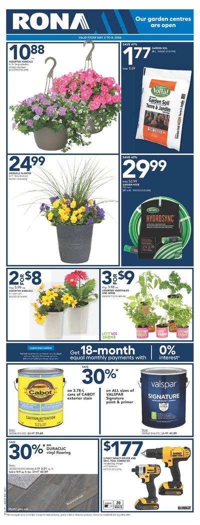 Garden & DIY offers in Williams Lake | RONA Weekly ad in RONA | 2024-05-02 - 2024-05-08