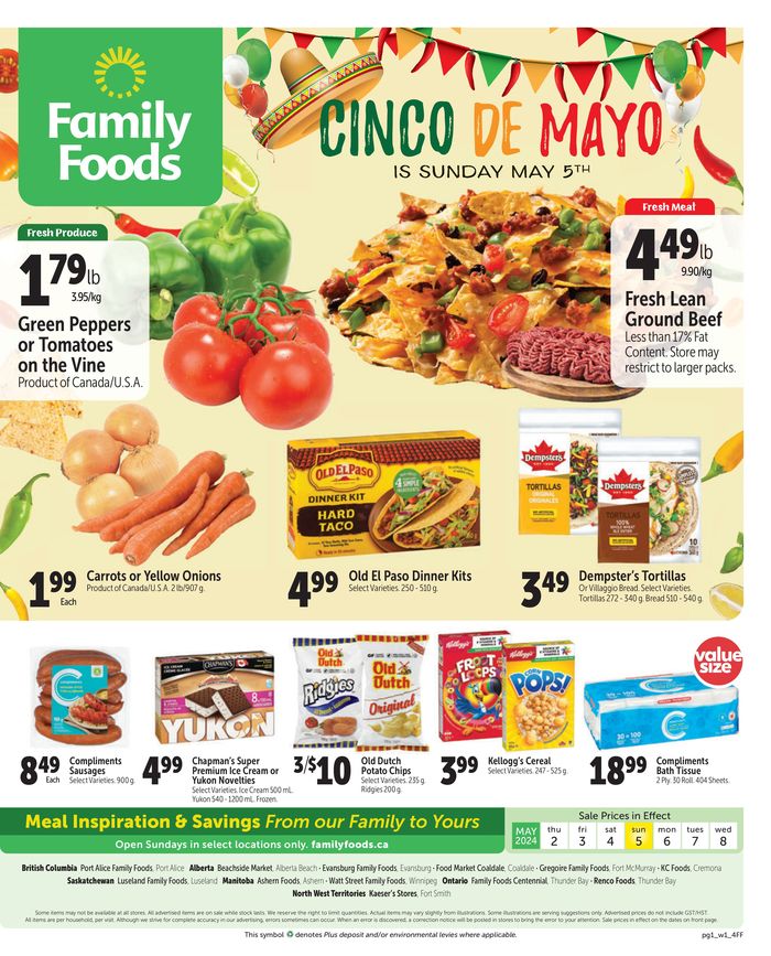 Family Foods catalogue in Fort McMurray | Family Foods weekly flyer | 2024-05-02 - 2024-05-16