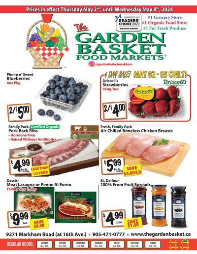 Grocery offers in Markham | The Garden Basket Weekly Flyer in The Garden Basket | 2024-05-02 - 2024-05-16