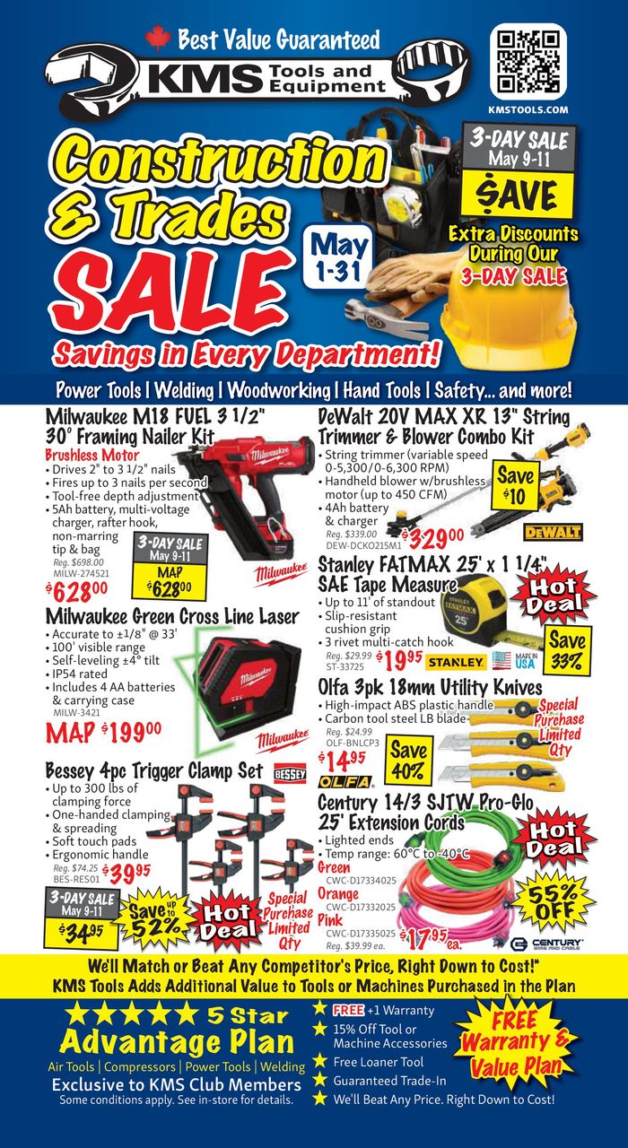 KMS Tools catalogue in Kamloops | KMS Tools May 2024 Construction Sale | 2024-05-02 - 2024-05-16