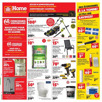 Home Hardware catalogue in Belleville | Aniversary Sale | 2024-05-02 - 2024-05-02