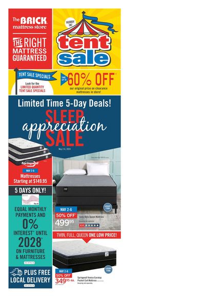 Home & Furniture offers in Mount Royal | Brick Mattress Store in The Brick | 2024-05-02 - 2024-05-16