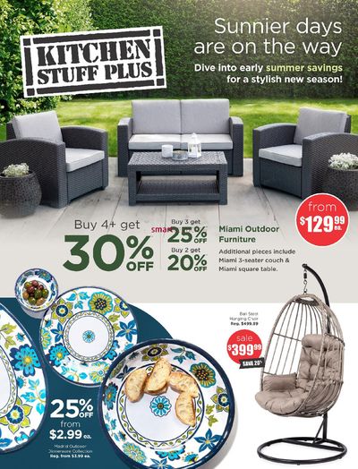 Home & Furniture offers in Toronto | Sunnier days are on the way in Kitchen Stuff Plus | 2024-05-02 - 2024-05-12