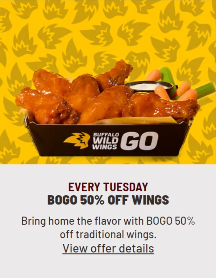 Buffalo Wild Wings catalogue in Vaughan | BOGO 50% OFF WINGS​ | 2024-05-02 - 2024-05-16