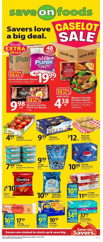 Grocery offers in Christina Lake | Caselot Sale in Save on Foods | 2024-05-02 - 2024-05-08