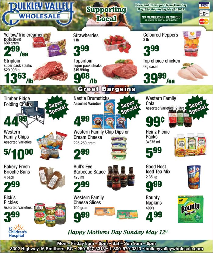 Bulkley Valley Wholesale catalogue in Smithers | Great Bargains | 2024-05-02 - 2024-05-08
