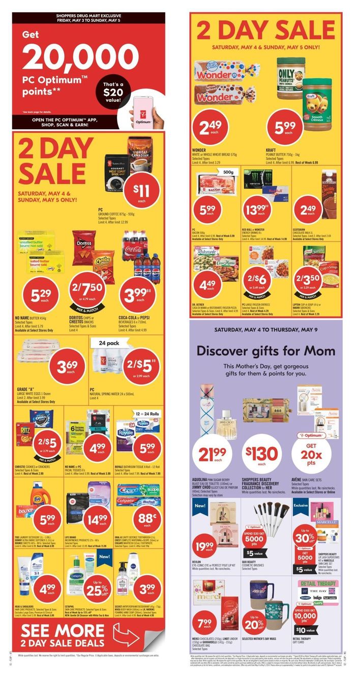 Shoppers Drug Mart catalogue in Saint John | Shoppers Drug Mart Weekly ad | 2024-05-04 - 2024-05-09