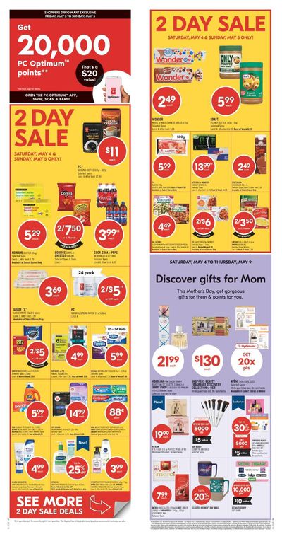 Grocery offers in Pasadena | Shoppers Drug Mart Weekly ad in Shoppers Drug Mart | 2024-05-04 - 2024-05-09