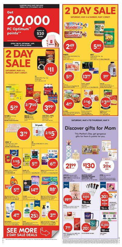 Grocery offers in Emerald Park | Shoppers Drug Mart Weekly ad in Shoppers Drug Mart | 2024-05-04 - 2024-05-09