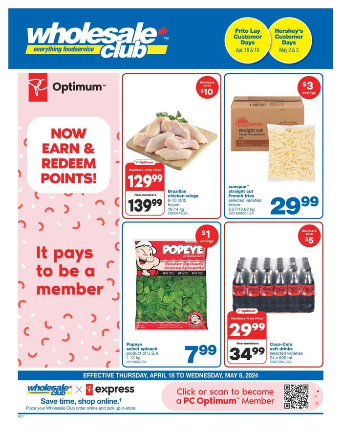 Wholesale Club catalogue in Thunder Bay | Wholesale Club Weekly ad | 2024-04-18 - 2024-05-08