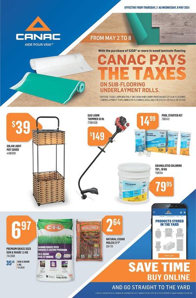 Canac catalogue in Charny | Canac weekly flyer | 2024-05-02 - 2024-05-08