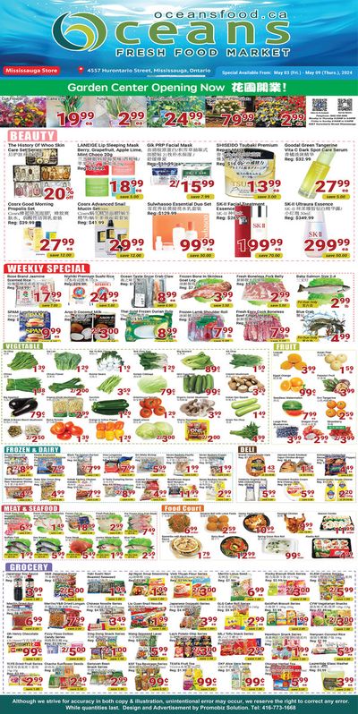Oceans Fresh Food Market catalogue in Mississauga | Oceans Fresh Food Market Mississauga Store | 2024-05-03 - 2024-05-17