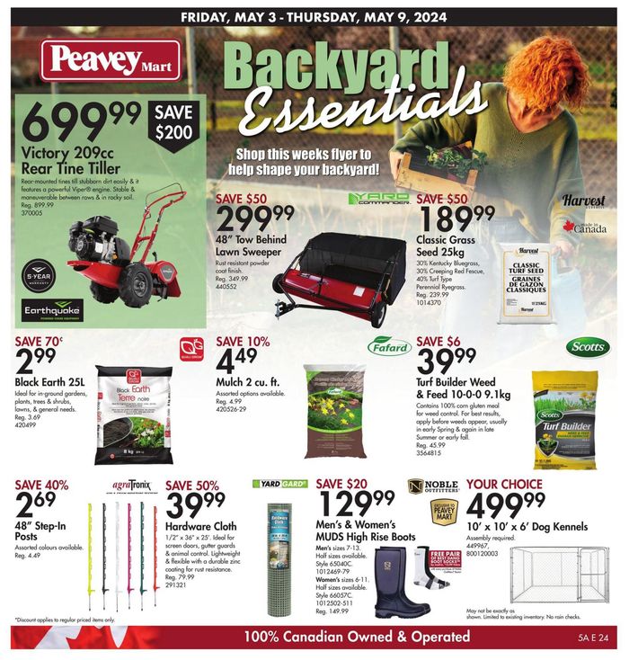 Peavey Mart catalogue in St. Catharines | Backyard Essentials | 2024-05-03 - 2024-05-09