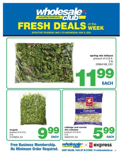Grocery offers in lancaster | Wholesale Club Weekly ad in Wholesale Club | 2024-05-02 - 2024-05-08