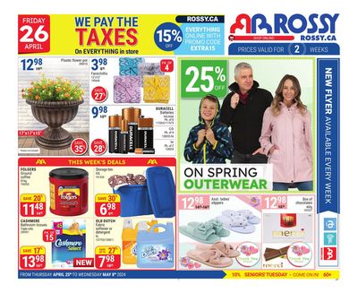 Clothing, Shoes & Accessories offers in Métabetchouan–Lac-à-la-Croix | Weekly Ad in Rossy | 2024-04-25 - 2024-05-08