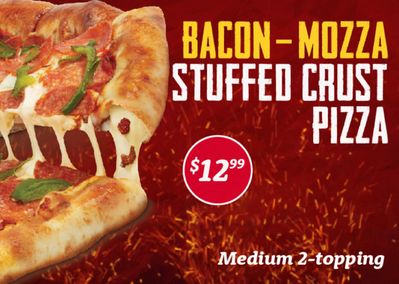 Restaurants offers in St. John's | Stuffed Crust Pizza For $12.99 in Greco Pizza | 2024-05-07 - 2024-05-21