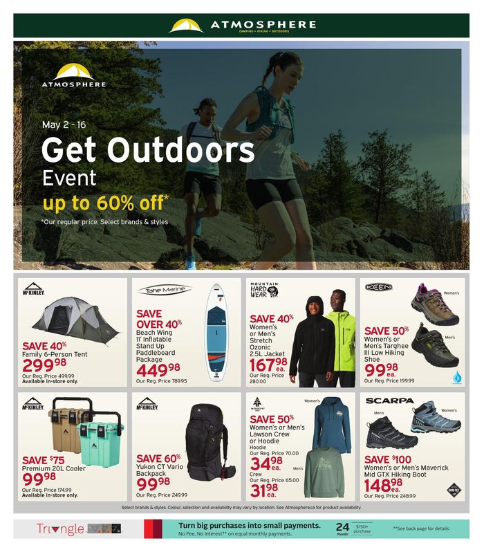 Atmosphere catalogue in Oakville | Get Outdoors Event | 2024-05-07 - 2024-05-16