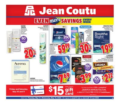 Jean Coutu catalogue in Montréal-Est | More Savings Flyer | 2024-05-09 - 2024-05-15